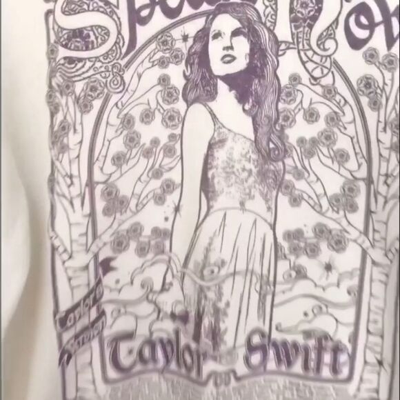 Taylor Swift Speak Now Taylor’s Version Tracklist Crewneck Sweatshirt Small - Picture 6 of 10